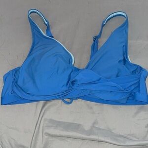 Blue swim suit top